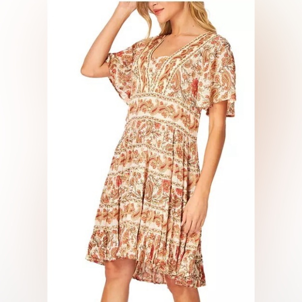 Bila Floral Paisley Bohemian Dress.
